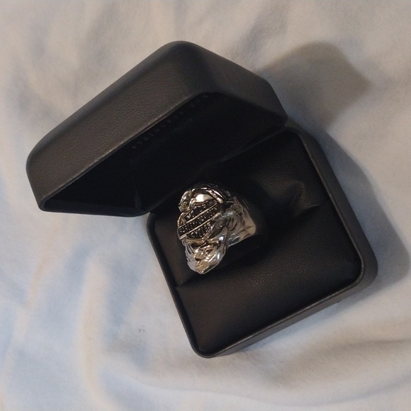 Harley-Davidson Twin Eagle Head Stainless Steel Ring - Picture 3 of 10